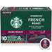 K-Cup Coffee Pods, Dark Roast Coffee, French Roast, 100% Arabica, 1 Box (10 Pods)